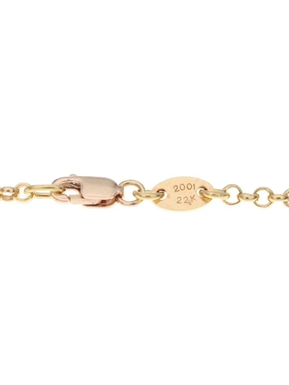 Chrome Hearts 22k Neckchain Roll Chain Necklace Gold
